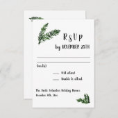 Winter Holiday Party Event Receptie RSVP (Voorkant / Achterkant)