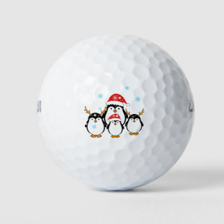 Winter Holiday Penguins Golfballen