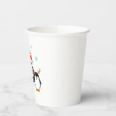 Winter Holiday Penguins Papieren Bekers (Links)