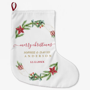 Winter Holiday Pine Cones Kerstbal Weddenschap Grote Kerstsok