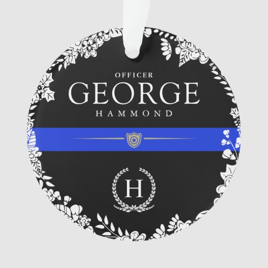 Winter Holiday | Politie beschouwd als aangepast m Ornament (voorkant)