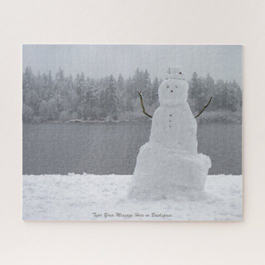 Winter Holiday Puzzle Winter Landscape Art Puzzle Legpuzzel (Horizontaal)