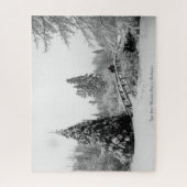 Winter Holiday Puzzle Winter Landscape Art Puzzle Legpuzzel (Verticaal)