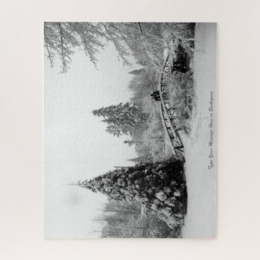 Winter Holiday Puzzle Winter Landscape Art Puzzle Legpuzzel (Verticaal)