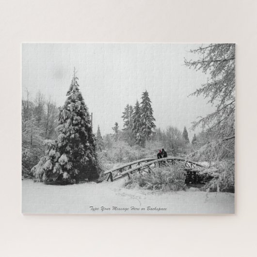 Winter Holiday Puzzle Winter Landscape Art Puzzle Legpuzzel (Horizontaal)