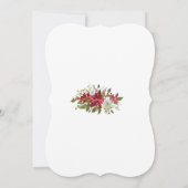 Winter Holiday Red Poinsettia Surprise 30 Birthday Kaart (Achterkant)