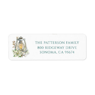 Winter Holiday Return Label