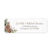 Winter Holiday Return Label (Voorkant)