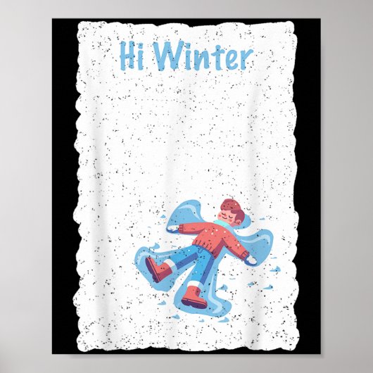 Winter Holiday Ski Christmas Ski X-mas Skiing Skie Poster (Voorkant)
