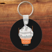 Winter Holiday Ski Christmas X-mas Skiing Skier _2 Sleutelhanger (Voorkant)