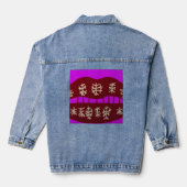 Winter Holiday Smile Denim Jacket (Achterkant)
