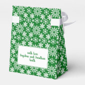 Winter Holiday Snowflakes  Bedankdoosjes (Achterkant)