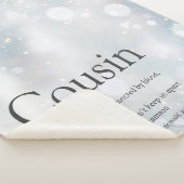 Winter Holiday Snowflakes Cool Cousin Quote Sherpa Deken (3/4)