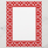 Winter Holiday Snowflakes Letterhead (Voorkant)