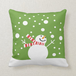 Winter Holiday Snowman Kussen