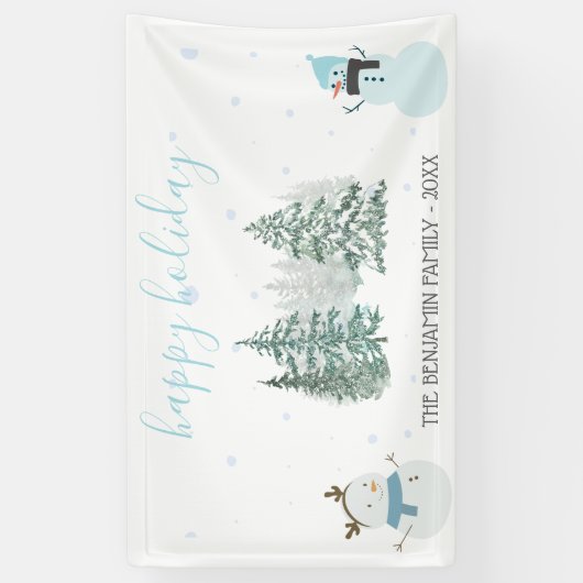 Winter Holiday Spandoek (Verticaal)
