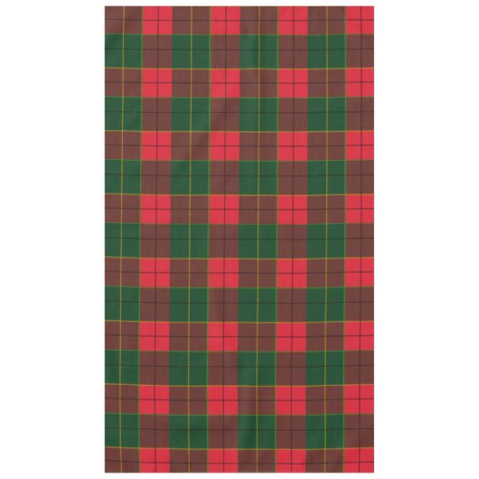 Winter Holiday Tartan pattern  Scottish red green Tafelkleed (Voorkant)