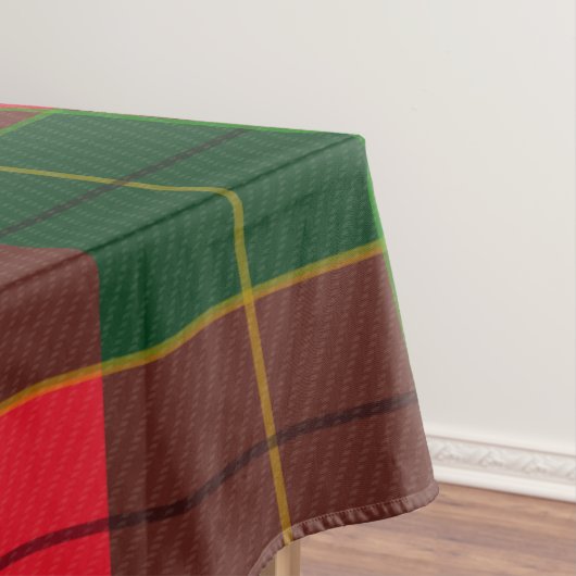 Winter Holiday Tartan pattern  Scottish red green Tafelkleed (Voorbeeld)