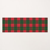 Winter Holiday Tartan pattern  Scottish red green Yogamat (Achterkant (horizontaal))