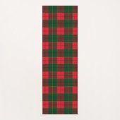 Winter Holiday Tartan pattern Scottish red green Yogamat (Voorkant)