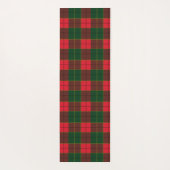 Winter Holiday Tartan pattern Scottish red green Yogamat (Achterkant)