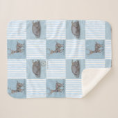 Winter Holiday Theme Baby Blanket Sherpa Deken (Voorkant (horizontaal))