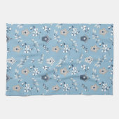 Winter Holiday Vogels & Birdhouses Kitchen Towel Theedoek (Horizontaal)