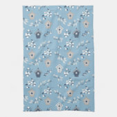 Winter Holiday Vogels & Birdhouses Kitchen Towel Theedoek (Verticaal)