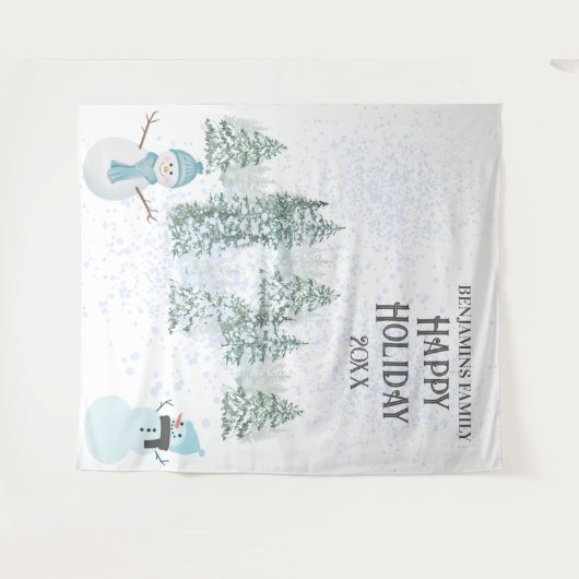 Winter Holiday Wandkleed (Voorkant (horizontaal))