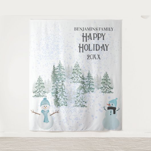 Winter Holiday Wandkleed (Voorkant)