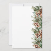 Winter Holiday Weddenschap Uitnodiging (Achterkant)