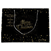 Winter Holiday wil XMAS persoonlijke luxe Groot Cadeauzakje (Voorkant)