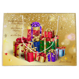 Winter Holiday Wishes XMAS Persoonlijk Groot Cadeauzakje