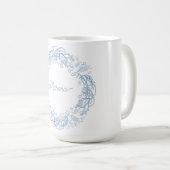 Winter Holidays Fresh Frosty Botanical Vibe. Koffiemok (Voorkant rechts)