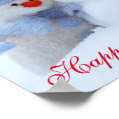 Winter Holidays Snowman Greeting Poster (Hoek)