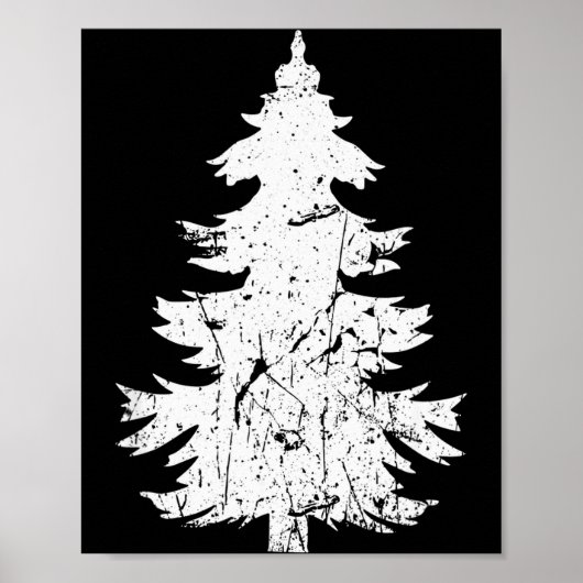 Winter Holidays Vintage Style Distressed Christmas Poster (Voorkant)