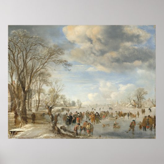 Winter Holland - Aert van der Neer Fine Art Poster (Voorkant)