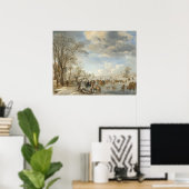 Winter Holland - Aert van der Neer Fine Art Poster (Thuiskantoor)