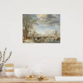 Winter Holland - Aert van der Neer Fine Art Poster (Keuken)