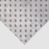 Winter Holly Berry Pattern Weefpapier Tissuepapier (Detail)