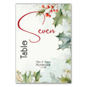 Winter Holly en bessen Kaart (Voorkant)