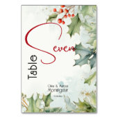 Winter Holly en bessen Kaart (Voorkant)