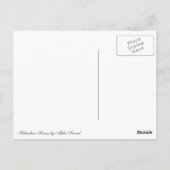Winter - Holly met ijs bekleed Briefkaart (Achterkant)