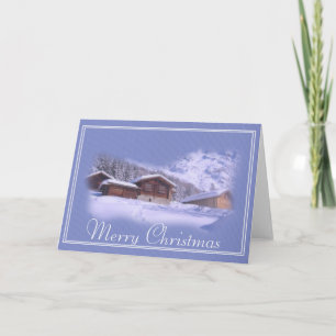 Winter Home Merry-Wenskaart voor kerst Feestdagen Kaart