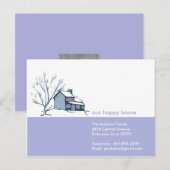 Winter Home Moving Announge Aankondigingskaart (Voorkant / Achterkant)