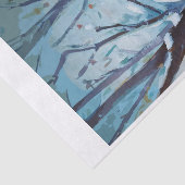 Winter Home, Snowy Birdhouse Tissuepapier (Detail)