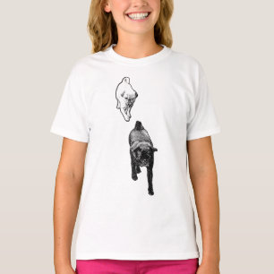 Winter Hond Duo, Festieve Daglicht T-shirt