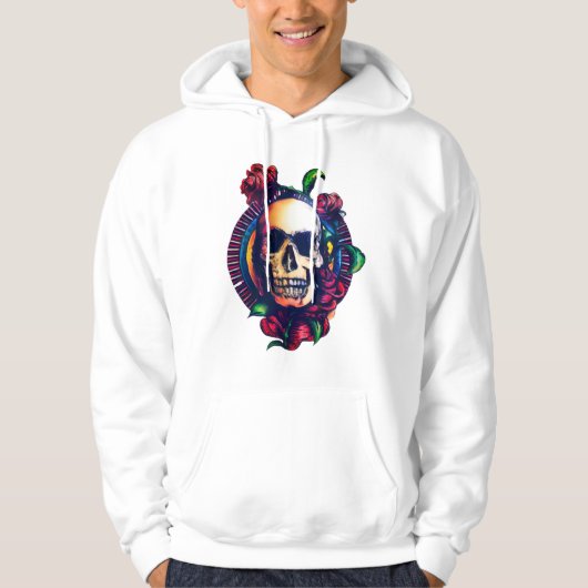 Winter hoodie with a stylish and mysterious design (Voorkant)
