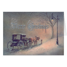 WINTER HORSE & BUGGY DOOR SHARON SHARPE