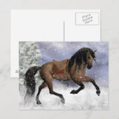 Winter Horse Fantasy Art Briefkaart (Voorkant / Achterkant)